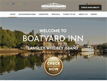 Tablet Screenshot of boatyardinn.com